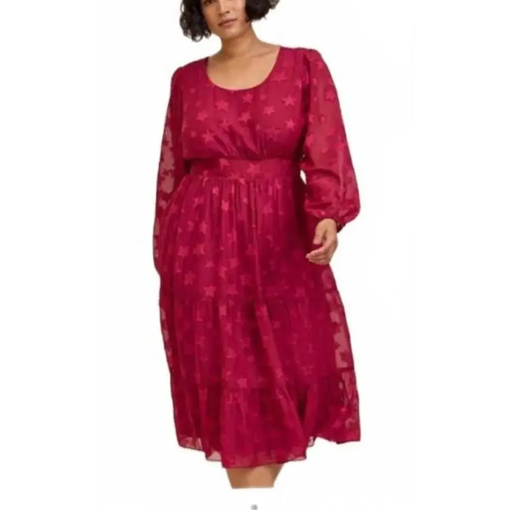 Torrid Cherry Red Star Midi | Whimsical Celestial | Spring Fashion Week Trend - Picture 4 of 8